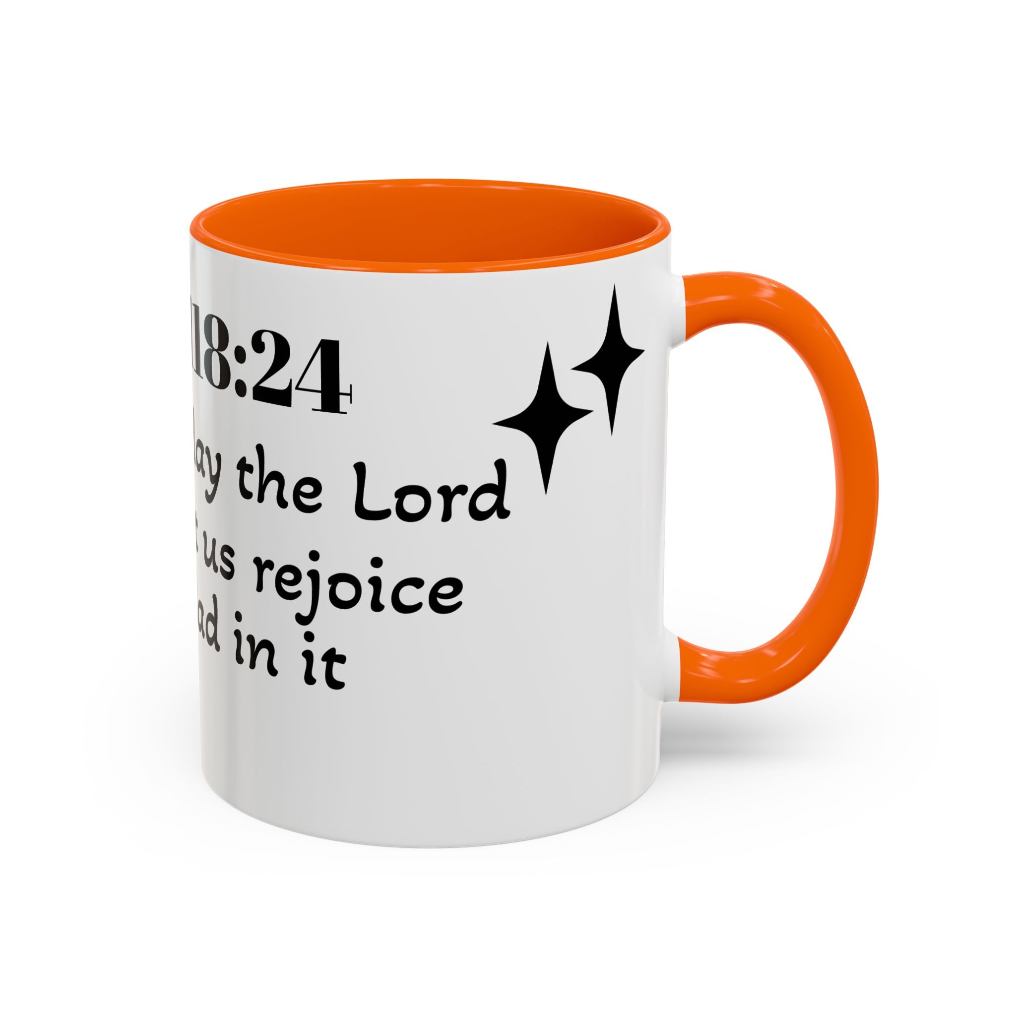 Psalm 118:24 Inspirational Coffee Mug — "This is the Day" Scripture Accent Mug