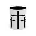 It Is Finished Coffee Mug — John 19:30 Christian Cross Accent Mug (11/15oz)