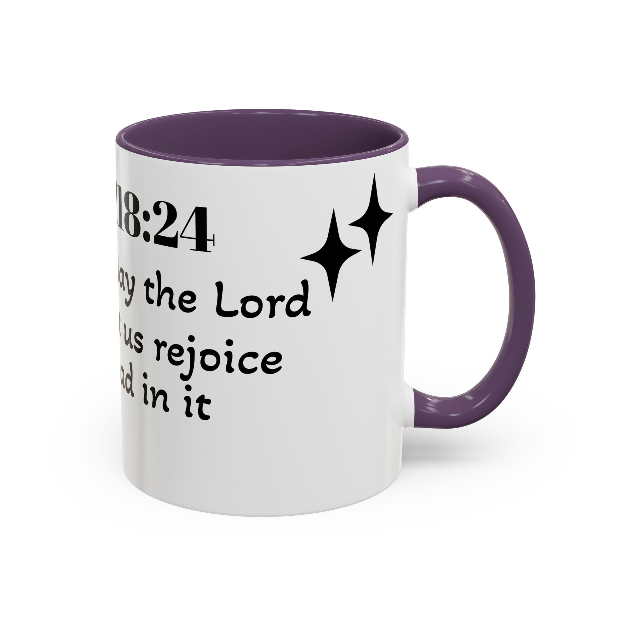 Psalm 118:24 Inspirational Coffee Mug — "This is the Day" Scripture Accent Mug