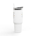 40oz Insulated Travel Mug — "Jesus Saves" Inspirational Cross Design